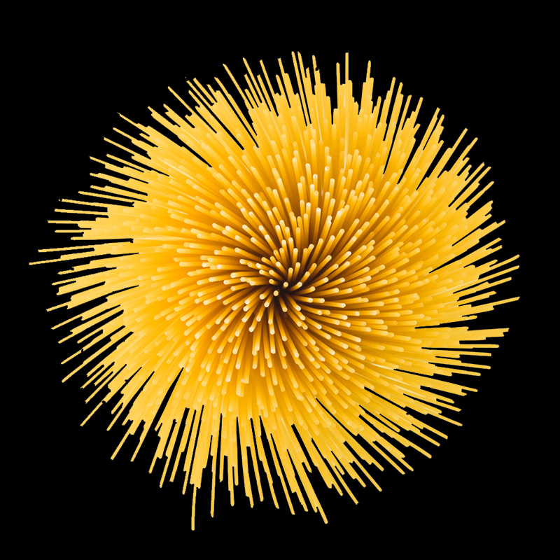 spirale de spaghettis