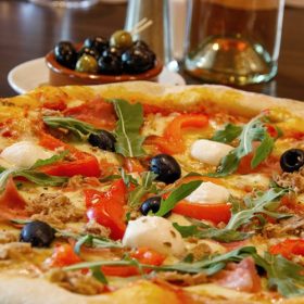 pizza mozzarella roquette - pizzeria yerres